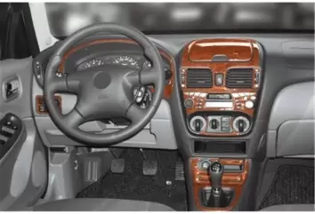 Nissan Almera Sedan 04.00 - 02.03 Kit Rivestimento Cruscotto all'interno del veicolo Cruscotti personalizzati 16-Decori