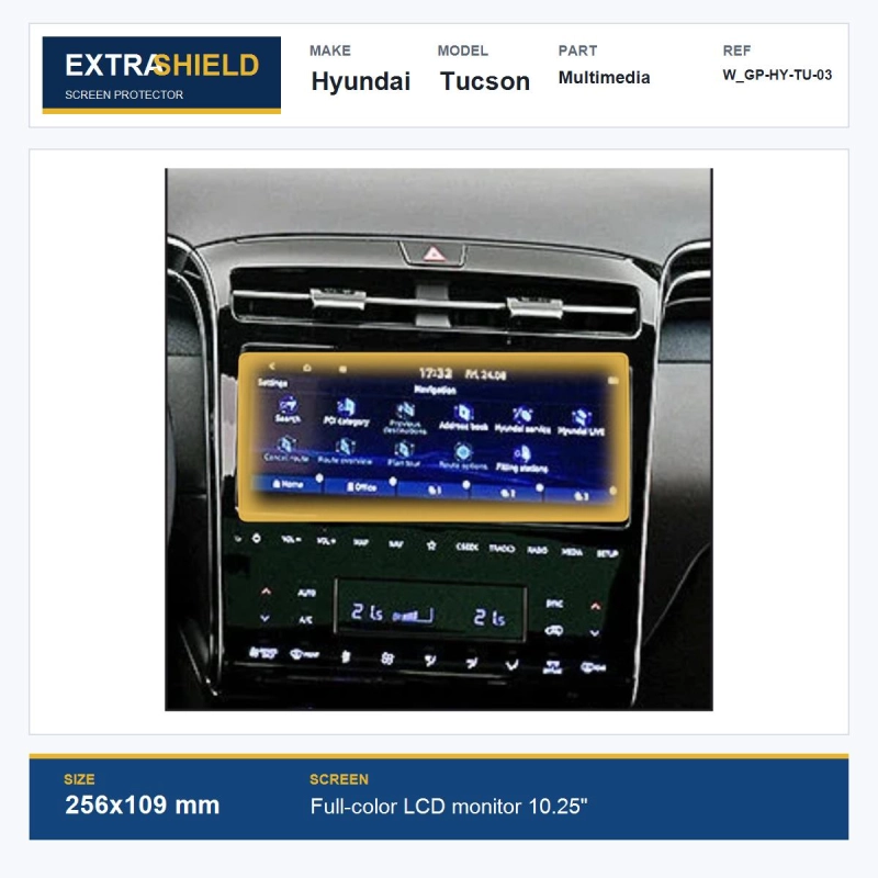 Hyundai Tucson Multimedia ExtraShield Screen Protector