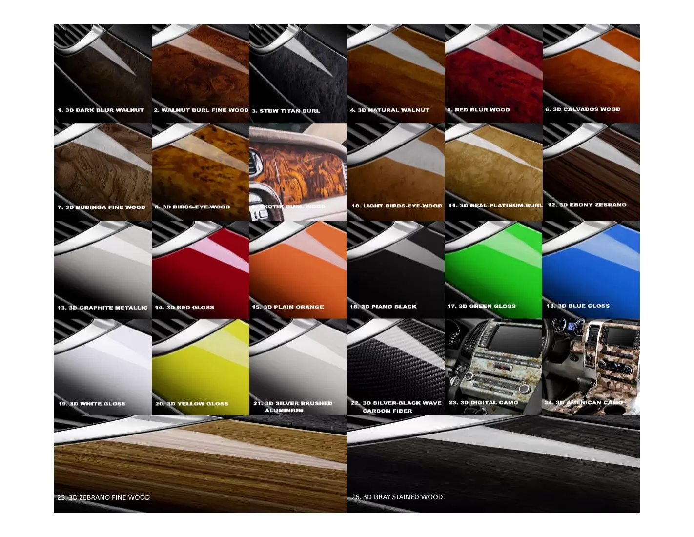 Nissan Altima 2007-2012 Full Set, Automatic Gear, Manual Gearbox A/C Cruscotto BD Rivestimenti interni