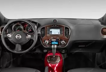 Nissan Juke 2011-2014 Kit Rivestimento Cruscotto all'interno del veicolo Cruscotti personalizzati 15-Decori