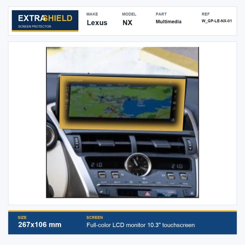 Lexus NX Multimedia ExtraShield Screen Protector