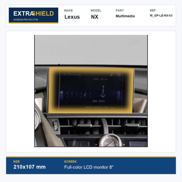 Lexus NX Multimedia ExtraShield Screen Protector