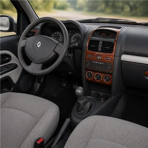 Renault Clio-2 2001-2005 kit cruscotto 3D, 15 pezzi