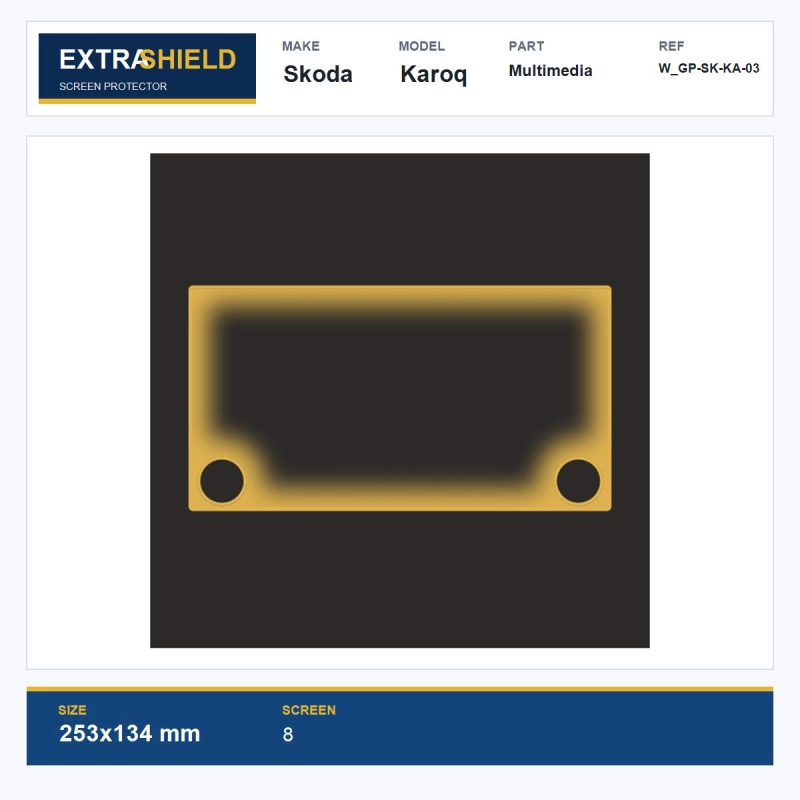 Skoda Karoq Multimedia ExtraShield Screen Protector