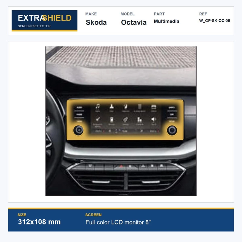 Skoda Octavia Multimedia ExtraShield Screen Protector