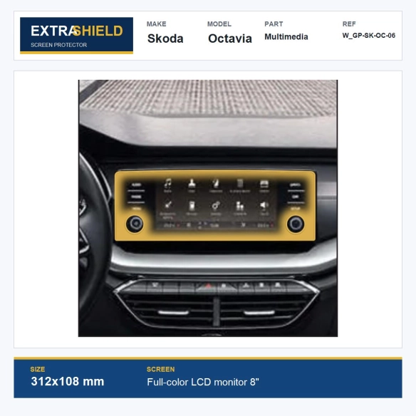 Skoda Octavia Multimedia ExtraShield Screen Protector