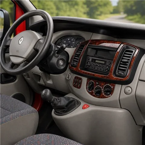 Renault Trafic Nissan Primastar 2001-2006 kit cruscotto 3D, 6 pezzi