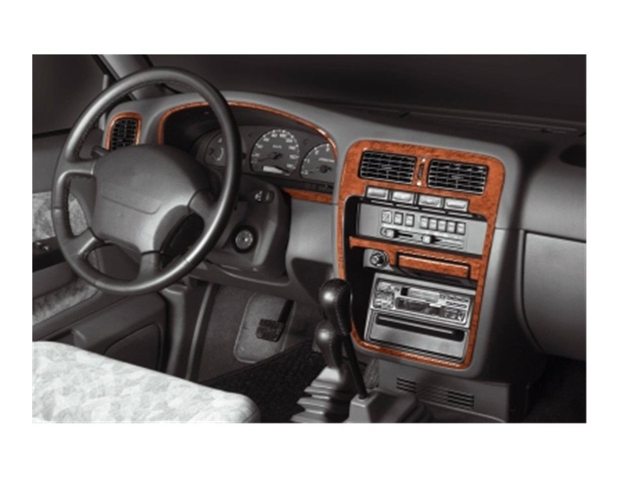 Nissan Navara D22 Pick-up 04.98 - 08.99 Kit Rivestimento Cruscotto all'interno del veicolo Cruscotti personalizzati 7-Decori