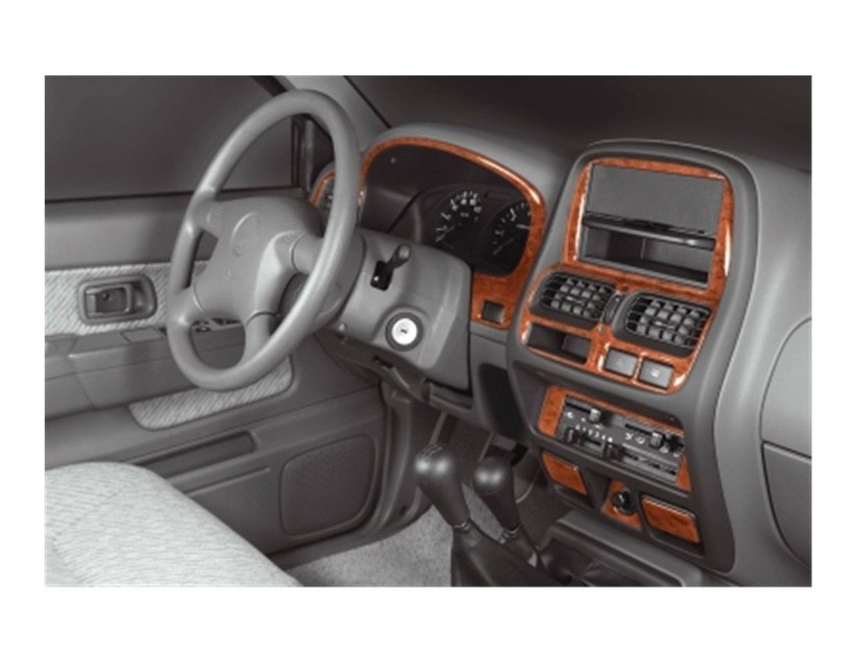 Nissan Navara D23 Pick-up 09.99 - 01.06 Kit Rivestimento Cruscotto all'interno del veicolo Cruscotti personalizzati 13-Decori