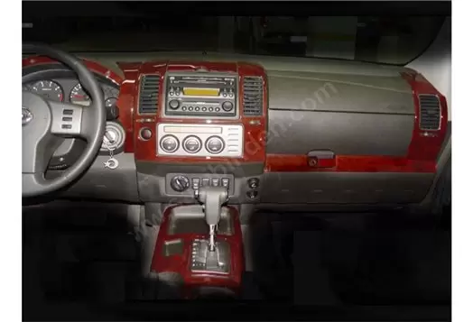 Nissan Navara D40 02.06 - 12.10 Kit Rivestimento Cruscotto all'interno del veicolo Cruscotti personalizzati 36-Decori Nissan Navara D40 02.06 - 12.10 Kit Rivestimento Cruscotto all'interno del veicolo Cruscotti personalizzati 36-Decori