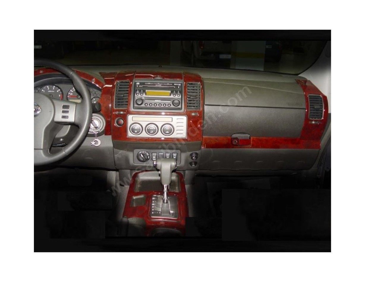 Nissan Navara D40 02.06 - 12.10 Kit Rivestimento Cruscotto all'interno del veicolo Cruscotti personalizzati 36-Decori