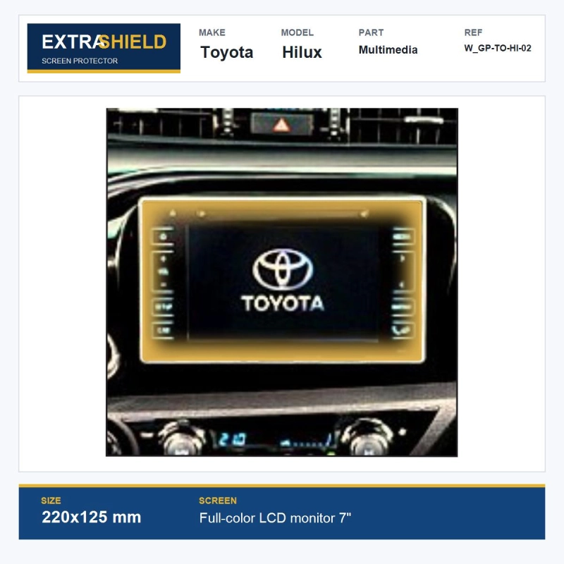 Toyota Hilux Multimedia ExtraShield Screen Protector