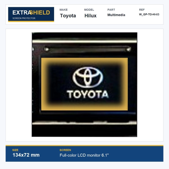 Toyota Hilux Multimedia ExtraShield Screen Protector