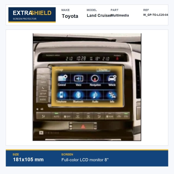 Toyota Land Cruiser Multimedia ExtraShield Screen Protector