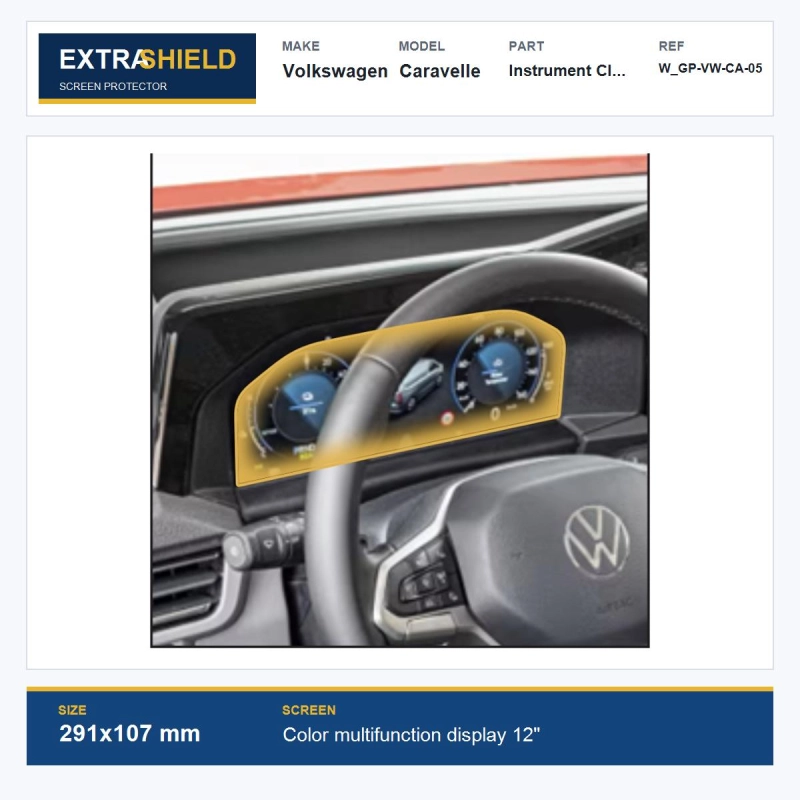 Volkswagen Caravelle Instrument Cluster ExtraShield Screen Protector