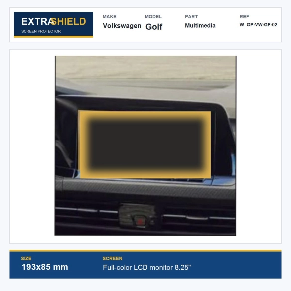 Volkswagen Golf Multimedia ExtraShield Screen Protector