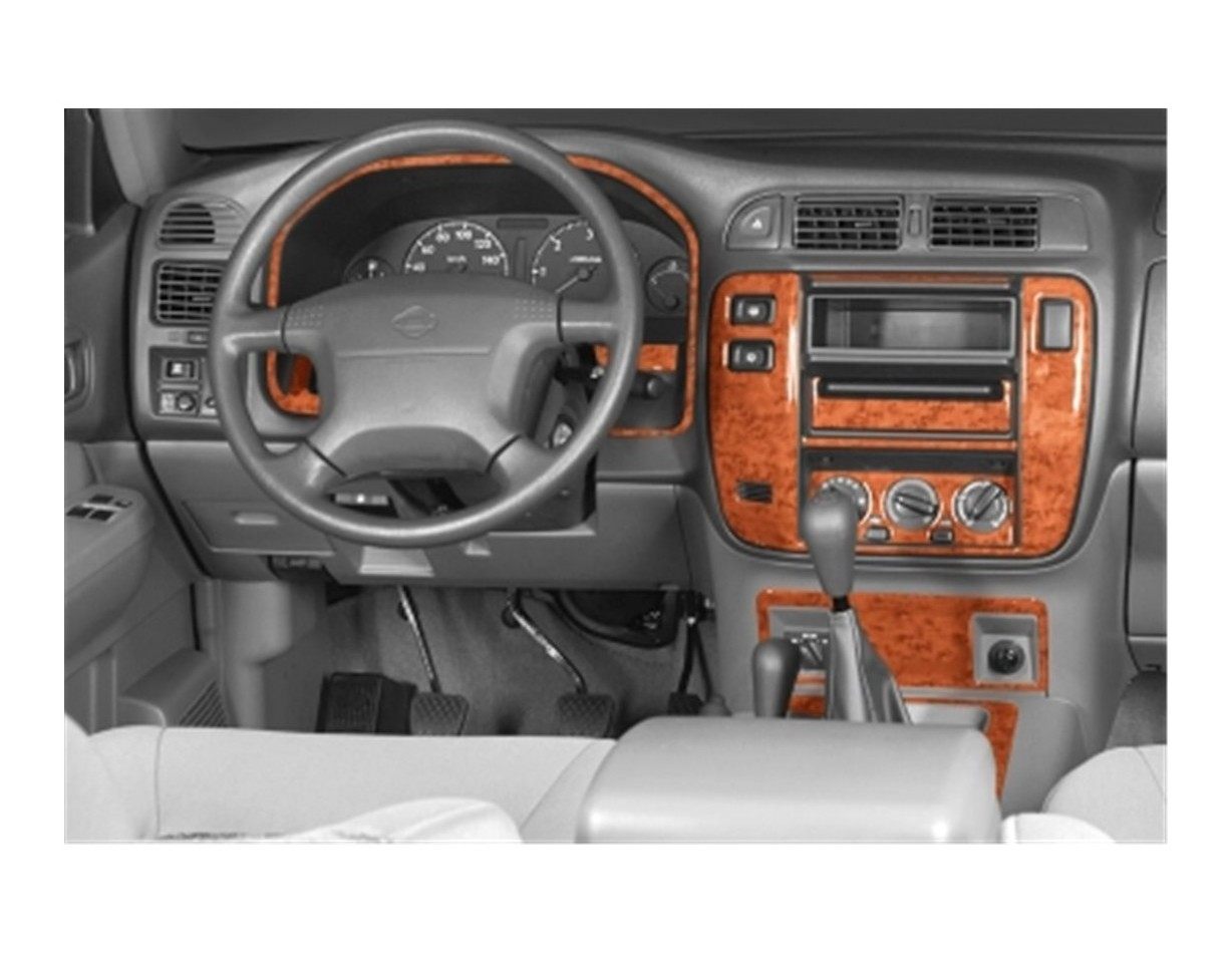 Nissan Patrol 02.00 - 06.04 Kit Rivestimento Cruscotto all'interno del veicolo Cruscotti personalizzati 8-Decori