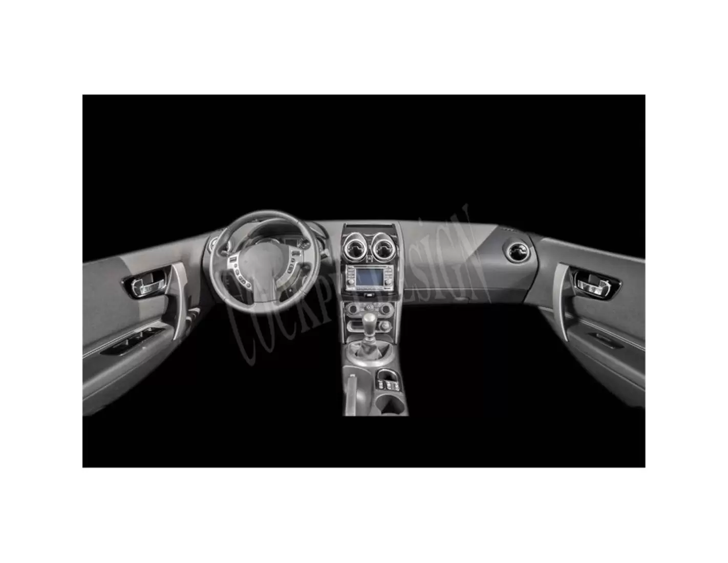 Nissan QashqaÄ± 01.2013 Kit Rivestimento Cruscotto all'interno del veicolo Cruscotti personalizzati 21-Decori
