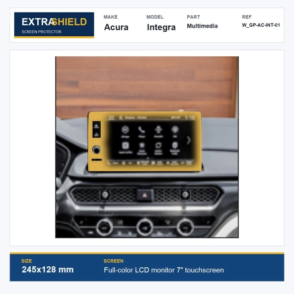 Acura Integra Multimedia ExtraShield Screen Protector