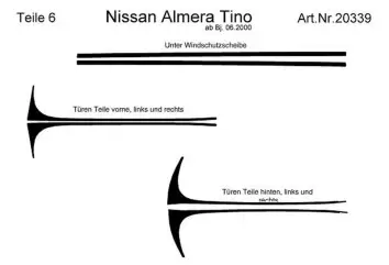 Nissan Tino 01.2000 Kit Rivestimento Cruscotto all'interno del veicolo Cruscotti personalizzati 6-Decori Nissan Tino 01.2000 Kit Rivestimento Cruscotto all'interno del veicolo Cruscotti personalizzati 6-Decori