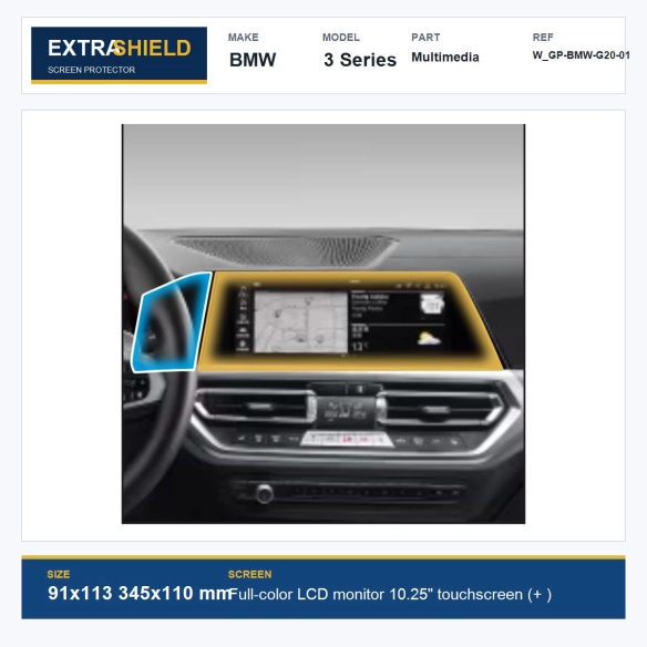 BMW 3 Series Multimedia ExtraShield Screen Protector