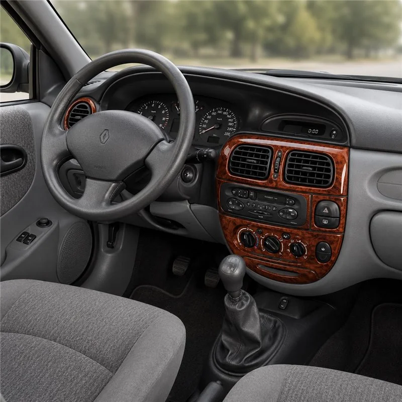 Renault Megane 1996+-02 99 kit cruscotto 3D, 13 pezzi