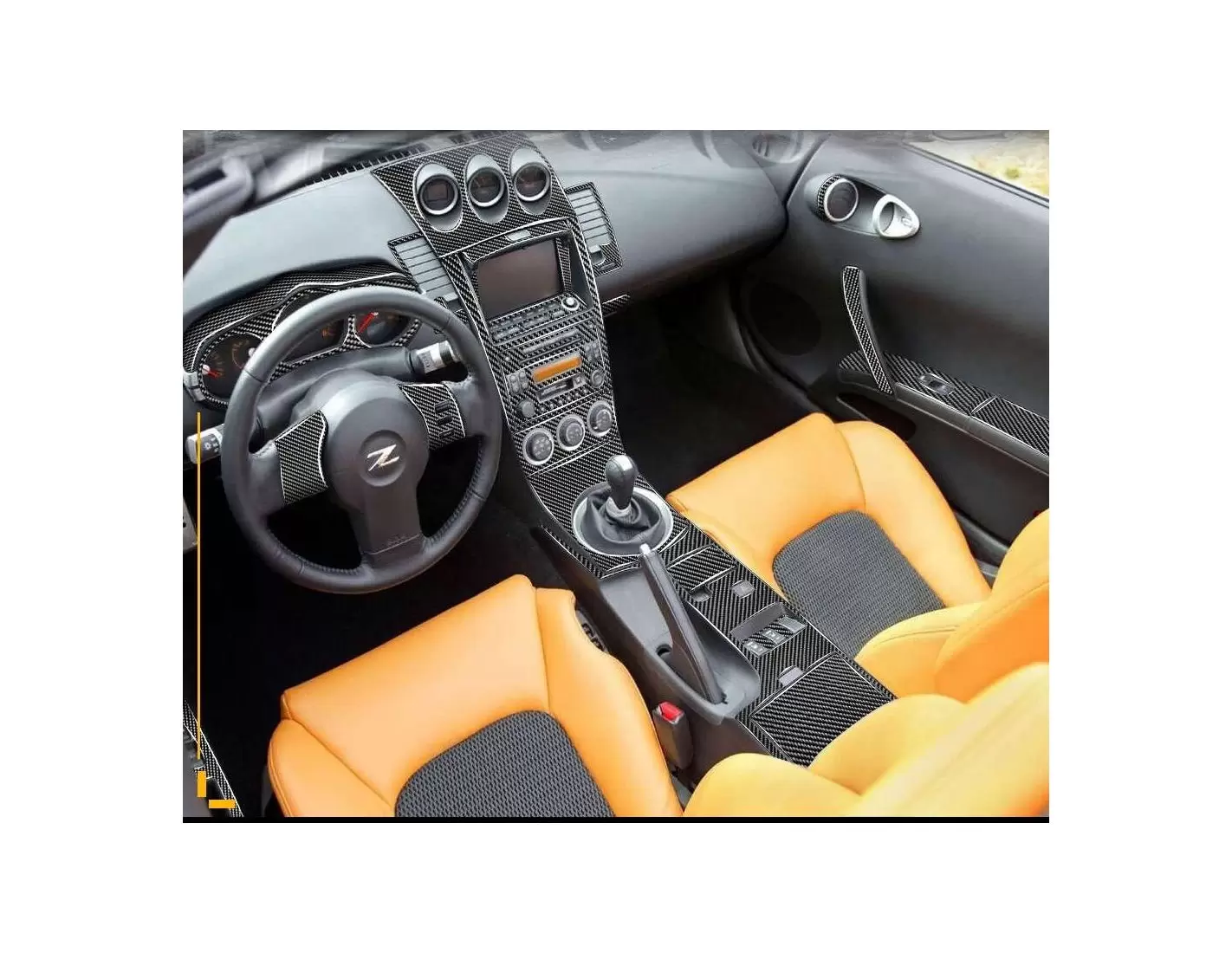 Nissan Z350 2003-2005 Full Set, Automatic Gear Cruscotto BD Rivestimenti interni