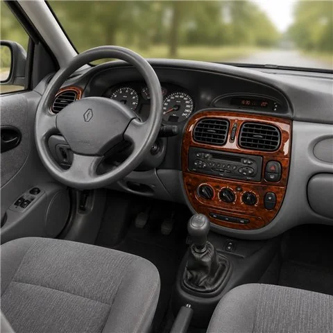Renault Megane 1999-2003 kit cruscotto 3D, 17 pezzi
