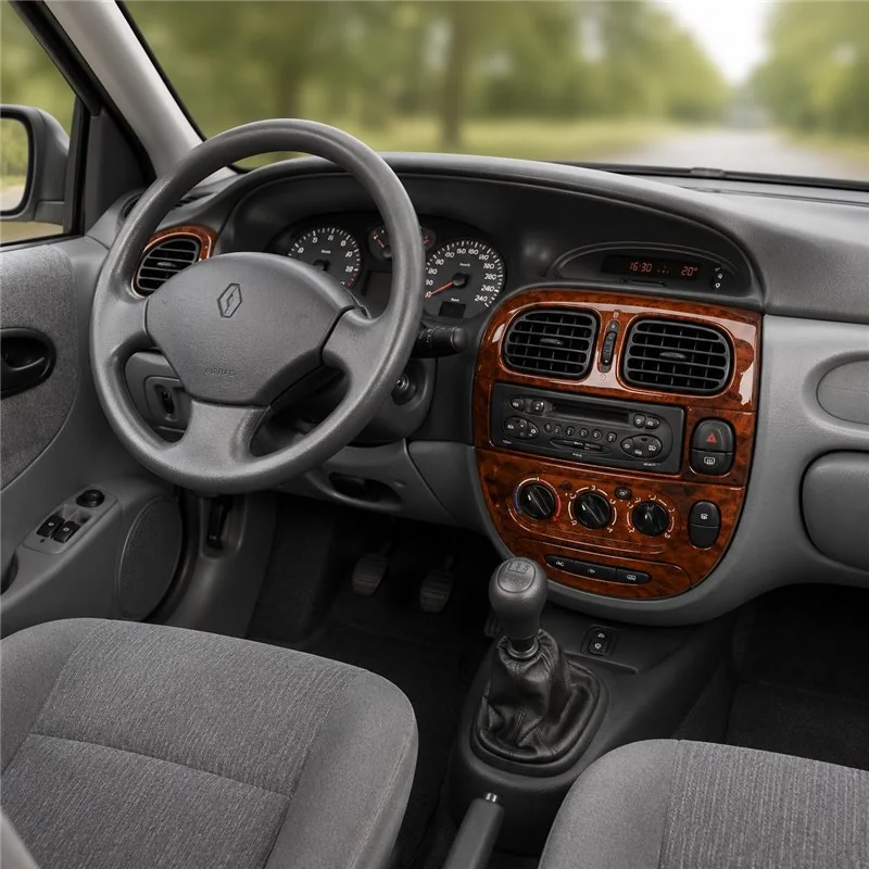 Renault Megane 1999-2003 kit cruscotto 3D, 17 pezzi