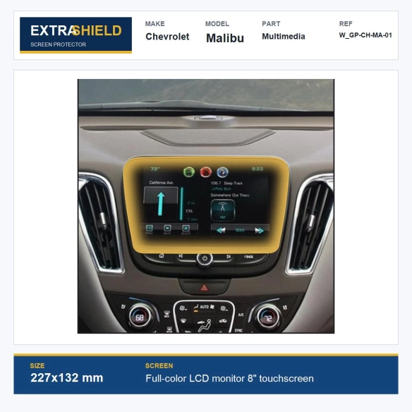 Chevrolet Malibu Multimedia ExtraShield Screen Protector