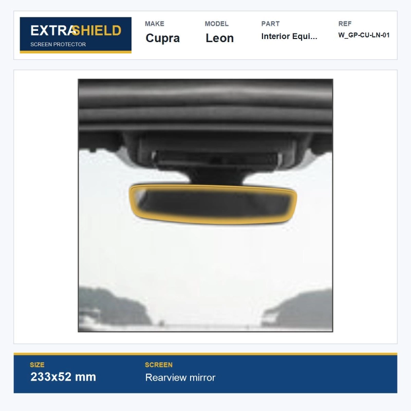 Cupra Leon Interior Equipment ExtraShield Screen Protector