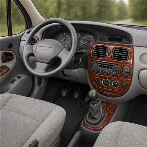 Renault Megane Scenic 1999-2003 kit cruscotto 3D, 19 pezzi