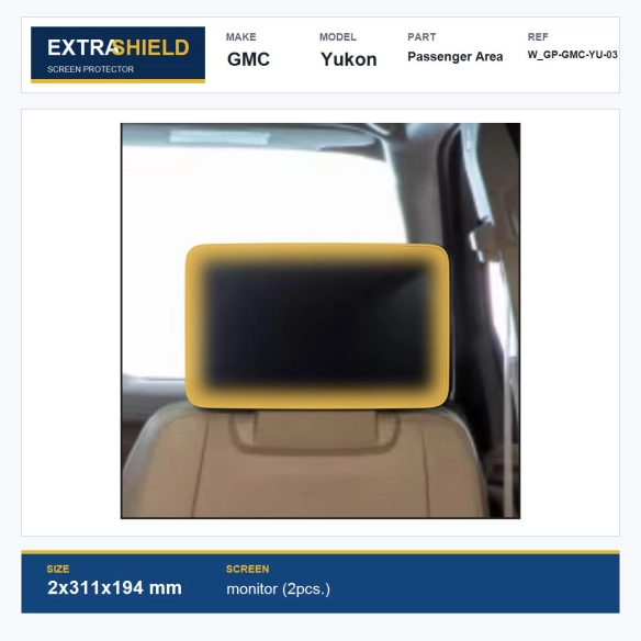 GMC Yukon Passenger Area ExtraShield Screen Protector