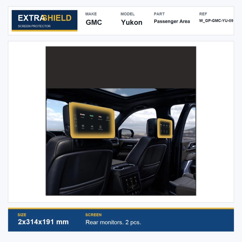 GMC Yukon Passenger Area ExtraShield Screen Protector