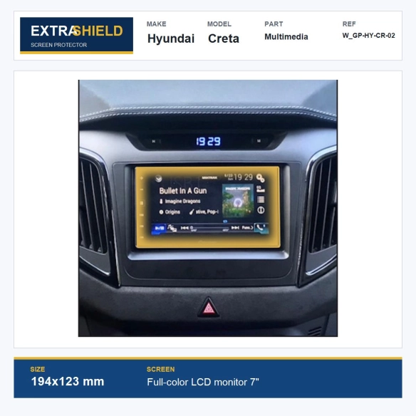 Hyundai Creta Multimedia ExtraShield Screen Protector