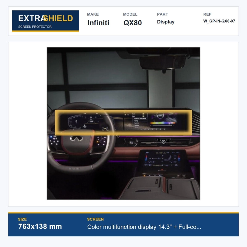 Infiniti QX80 Display ExtraShield Screen Protector