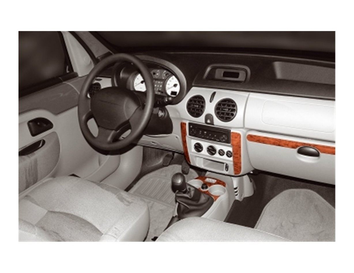 Nissan Kubistar 06.98 - 09.08 Kit Rivestimento Cruscotto all'interno del veicolo Cruscotti personalizzati 10-Decori
