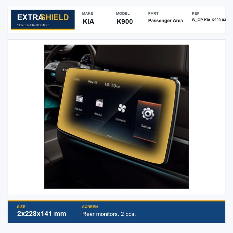 KIA K900 Passenger Area ExtraShield Screen Protector