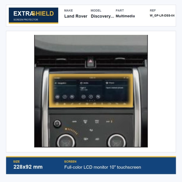 Land Rover Discovery Sport Multimedia ExtraShield Screen Protector