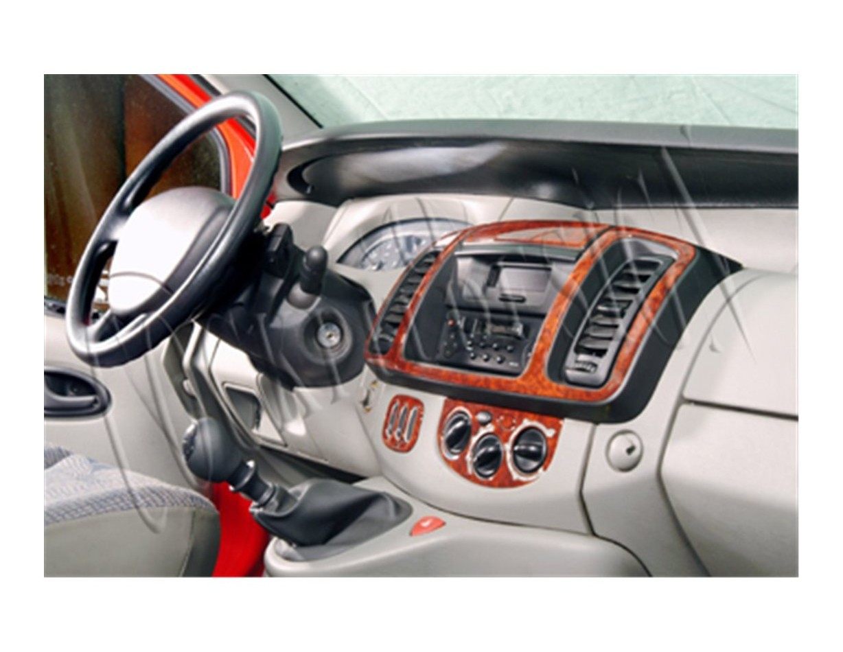 Renault Trafic Nissan Primast 04.01 - 12.06 Kit Rivestimento Cruscotto all'interno del veicolo Cruscotti personalizzati 6-Decori