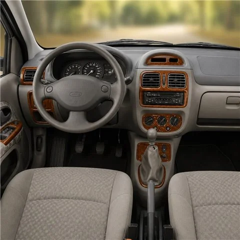 Renault Clio Symbol 2004-2008 kit cruscotto 3D, 15 pezzi