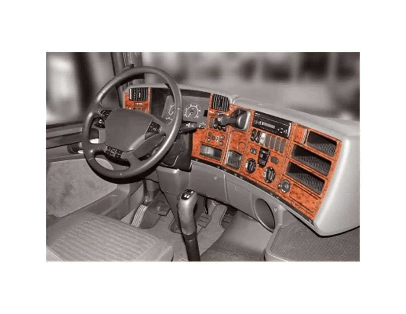 Scania R-Series R1 Reihe 05.04 - 09.09 Kit Rivestimento Cruscotto all'interno del veicolo Cruscotti personalizzati 46-Decori
