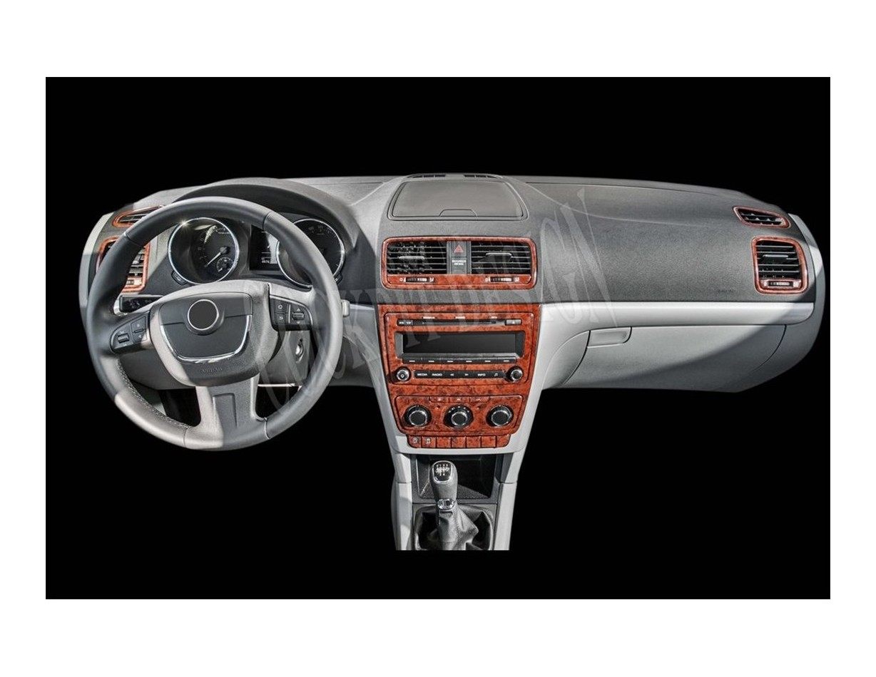 Skoda Yeti 01.2010 Kit Rivestimento Cruscotto all'interno del veicolo Cruscotti personalizzati 21-Decori