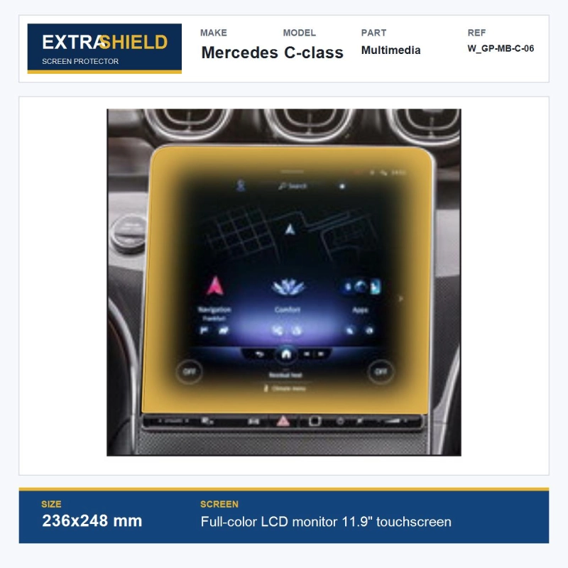Mercedes C-class Multimedia ExtraShield Screen Protector