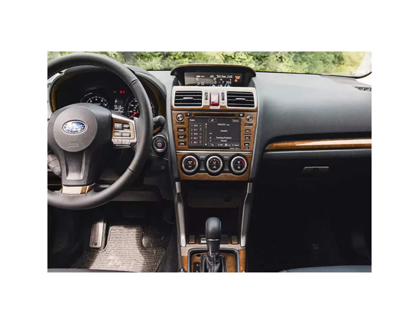 Subaru Impreza G5 2015-2018 Kit Rivestimento Cruscotto all'interno del veicolo Cruscotti personalizzati 26-Decori