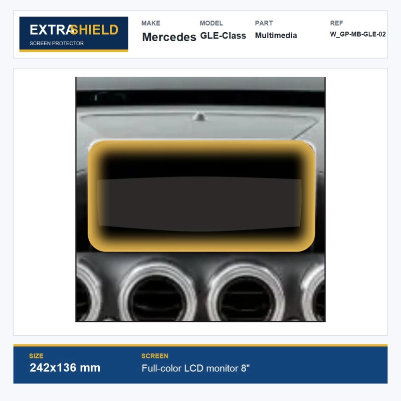 Mercedes GLE-Class Multimedia ExtraShield Screen Protector