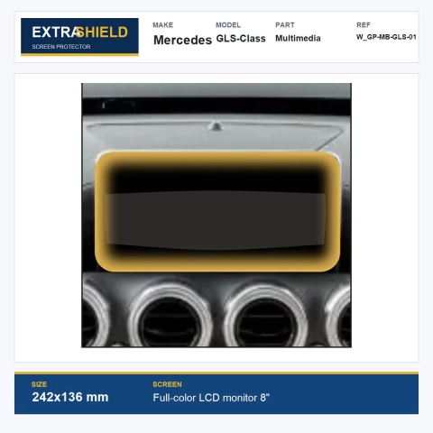 Mercedes GLS-Class Multimedia ExtraShield Screen Protector