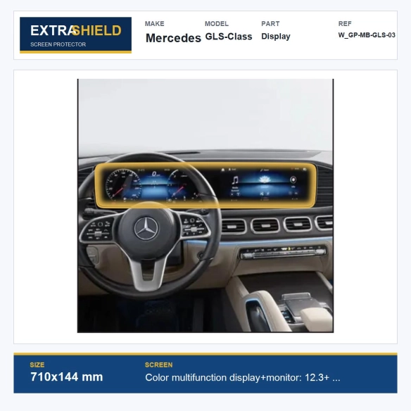 Mercedes GLS-Class Display ExtraShield Screen Protector