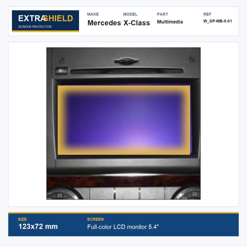 Mercedes X-Class Multimedia ExtraShield Screen Protector
