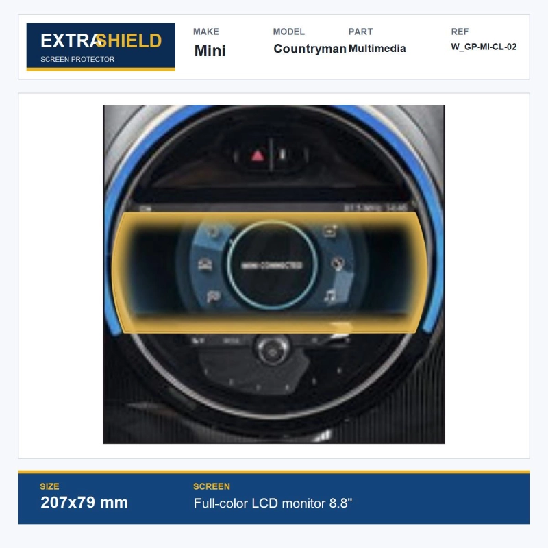 Mini Countryman Multimedia ExtraShield Screen Protector